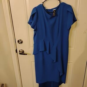 Black Label Royal Blue Asymmetrical Dress